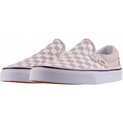 Vans Classic Slip-on Sneakers Beige ((Checkerboard) Frappe/True White Qco)