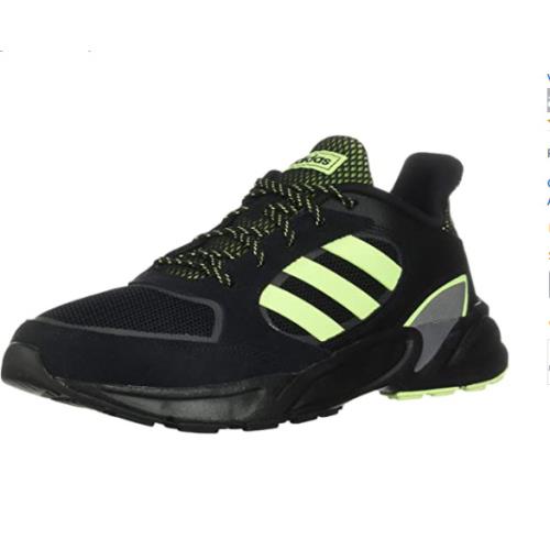 Men`s 90s Valasion Sneaker Black/hi Res Yellow/grey Three 10 by Adidas
