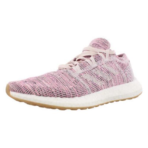 Adidas Pureboost Go Womens Shoes - Orchid Tint/White/Raw White, Full: Orchid Tint/White/Raw White