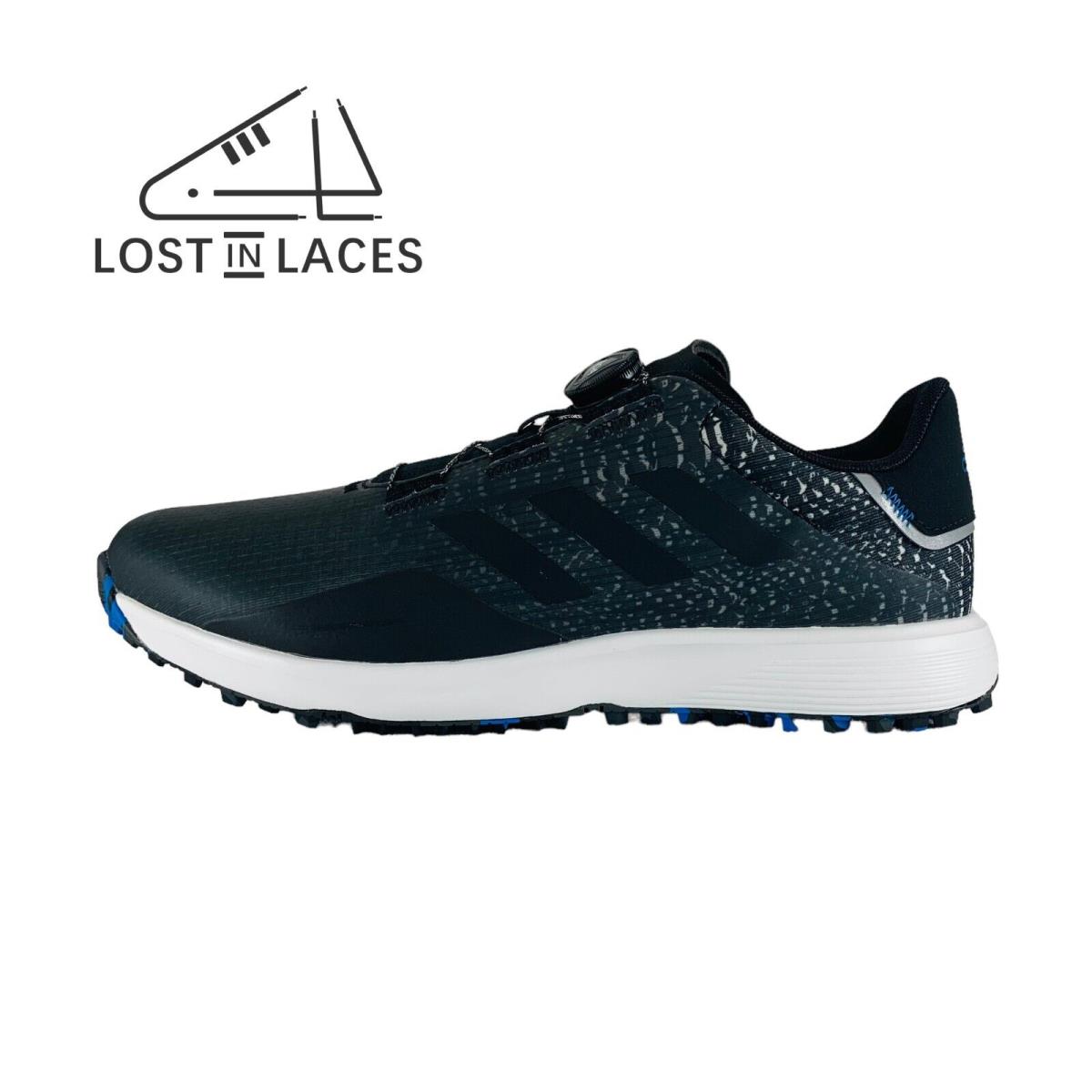 Adidas S2G Boa Spikeless Golf Shoes Black Golf Shoes GV9789 Men`s Sizes - Black