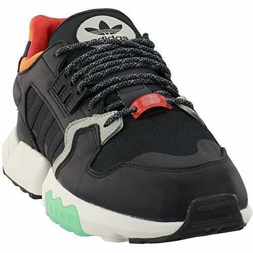 Adidas Men`s ZX Torsion Casual Sneakers Core Black/orange/bold Green - Black