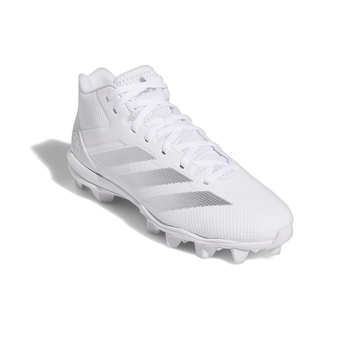 Man`s Sneakers Athletic Shoes Adidas Adizero Impact Spark Mid - White/Silver Metallic/White