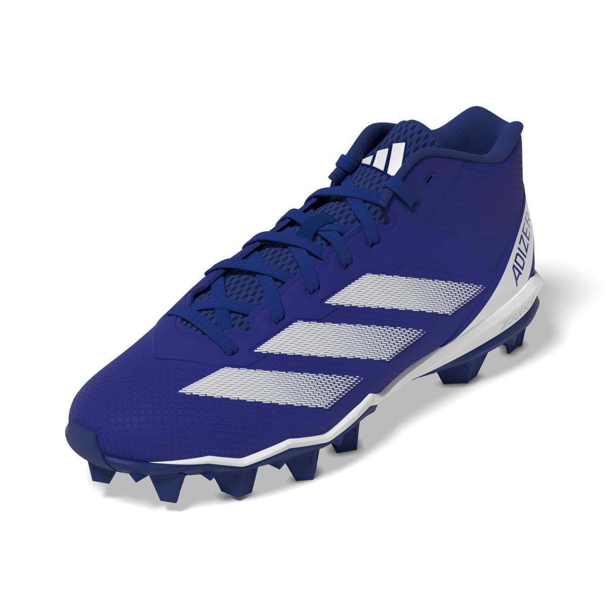 Man`s Sneakers Athletic Shoes Adidas Adizero Impact Spark Mid Team Royal Blue/White/Team Royal Blue