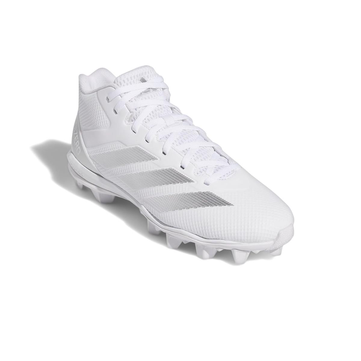 Man`s Sneakers Athletic Shoes Adidas Adizero Impact Spark Mid White/Silver Metallic/White
