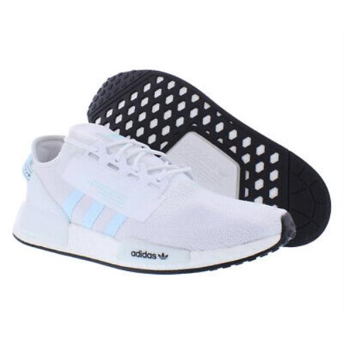 Adidas NMD_R1 V2 Mens Shoes - Cloud White/Almost Blue/Core Black, Main: White