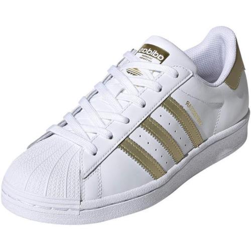 Adidas Originals Women`s Superstar Sneaker White/Gold Metallic/White