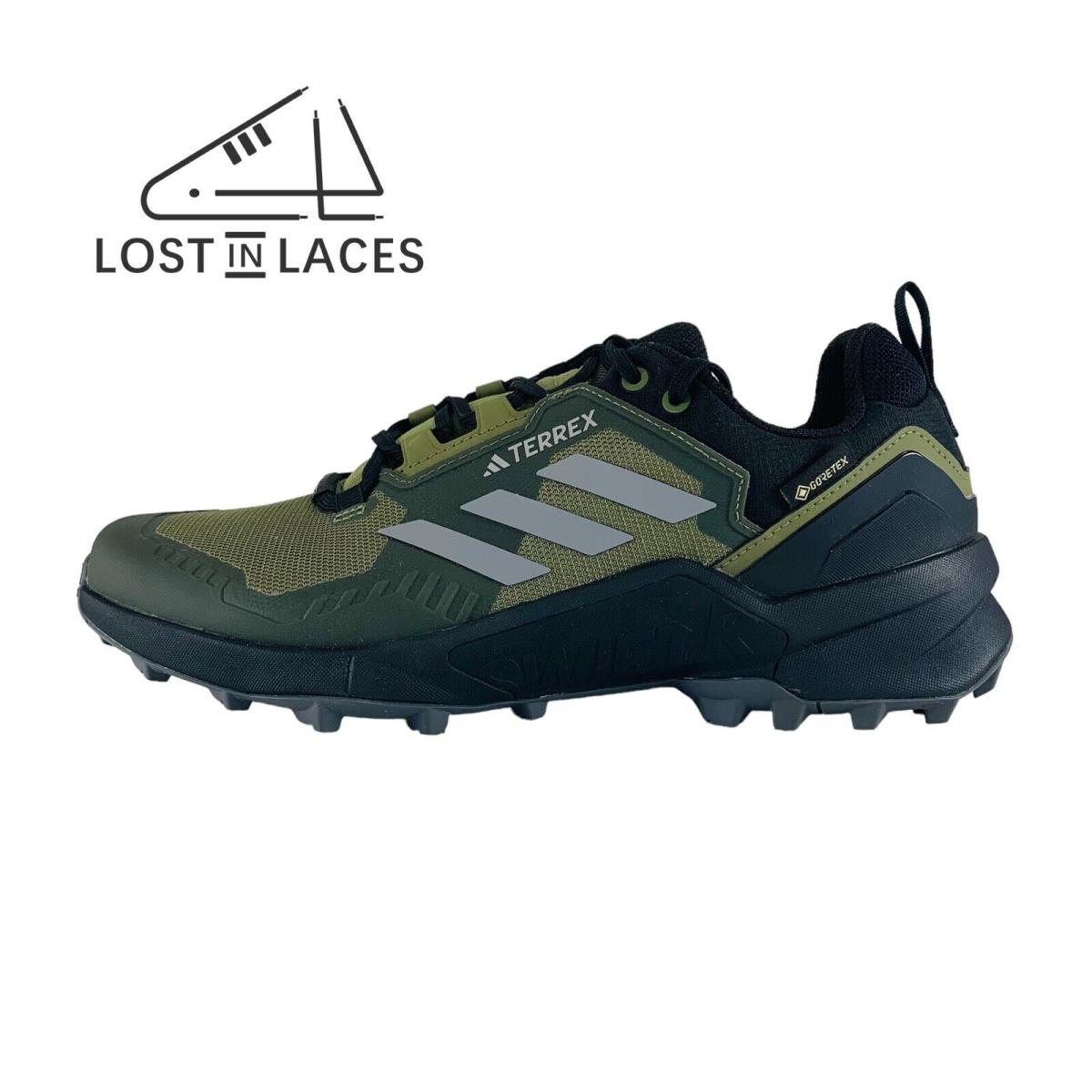 Adidas Terrex Swift R3 Gore-tex Men`s Waterproof Hiking Shoes HR1312 - Green