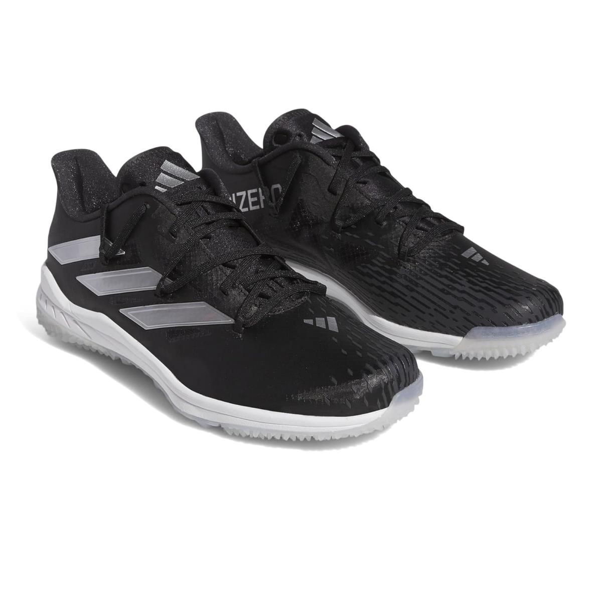 Man`s Sneakers Athletic Shoes Adidas Adizero Afterburner 9 Turf - Core Black/Silver Metallic/Carbon