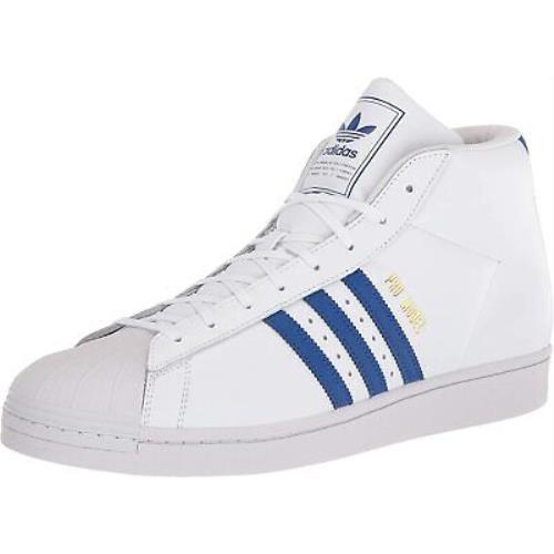 Adidas Originals Men`s Pro Model Sneakers White/Royal Blue/White