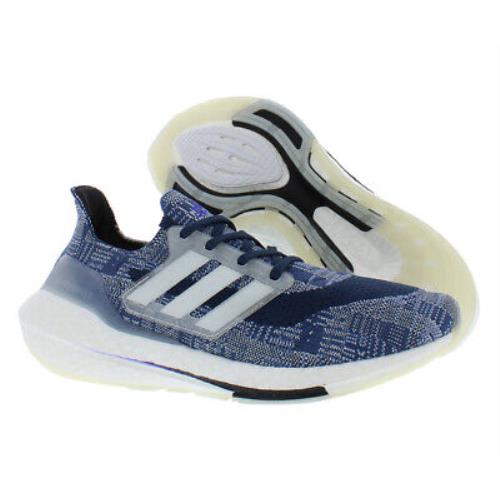 Adidas Ultraboost 21 Prime Mens Shoes - Crew Blue/White/Crew Navy, Main: Blue