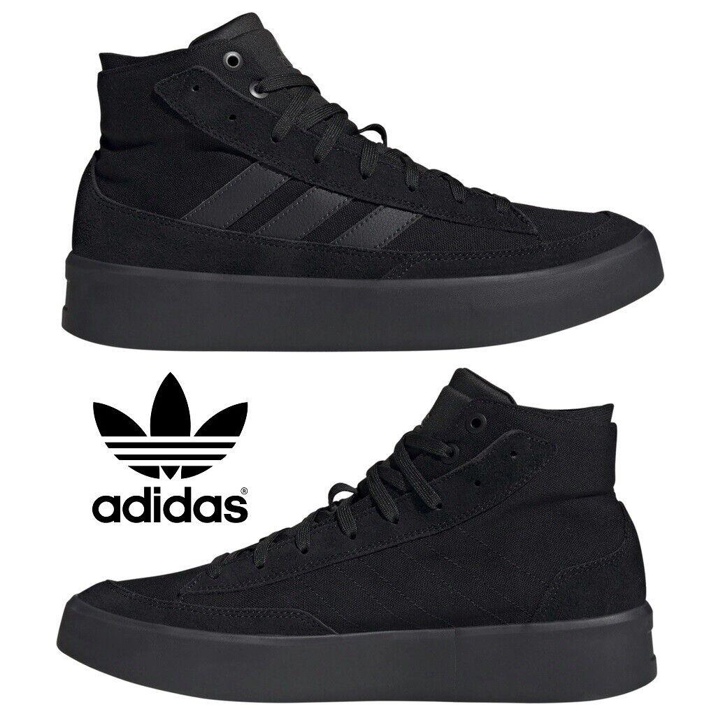 Adidas Originals Znsored High Top Shoes Men`s Sneakers Comfort Casual Black