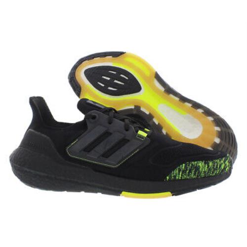 Adidas Ultraboost 22 Mens Shoes - Black/Black/Yellow, Main: Black