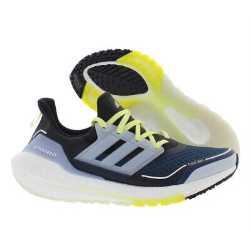 Adidas Ultraboost 21 C.rdy Womens Shoes - Crew Navy/Halo Blue/Pulse Yellow, Main: Blue