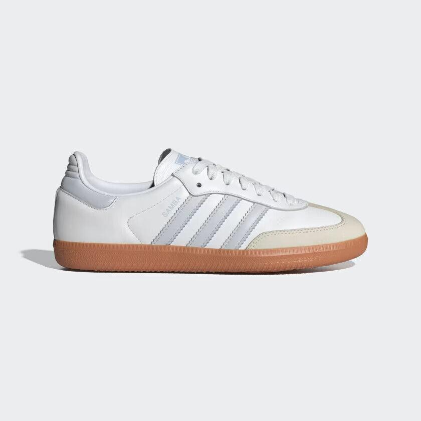 W Adidas Originals Samba OG White Halo Blue Gum IE0877 Casual Shoes Sneakers