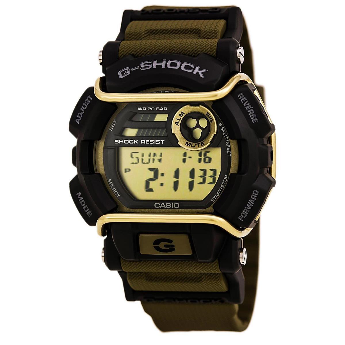 Casio GD400-9 Gent`s Digital Grey Dial Khaki Resin Band Dive Watch