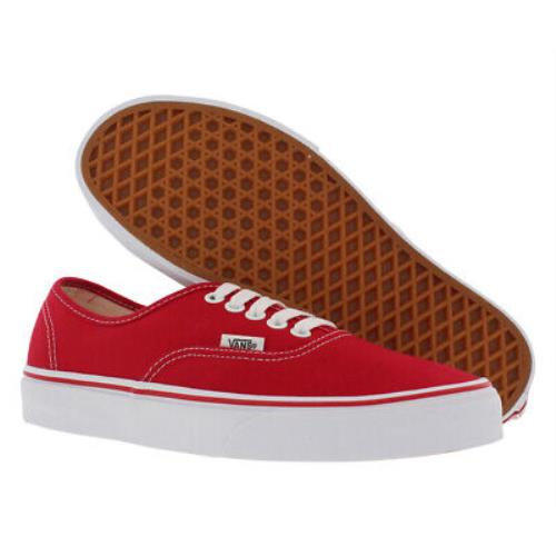 Vans Authentic Unisex Shoes Size: 9 Color: Red - Red, Main: Red