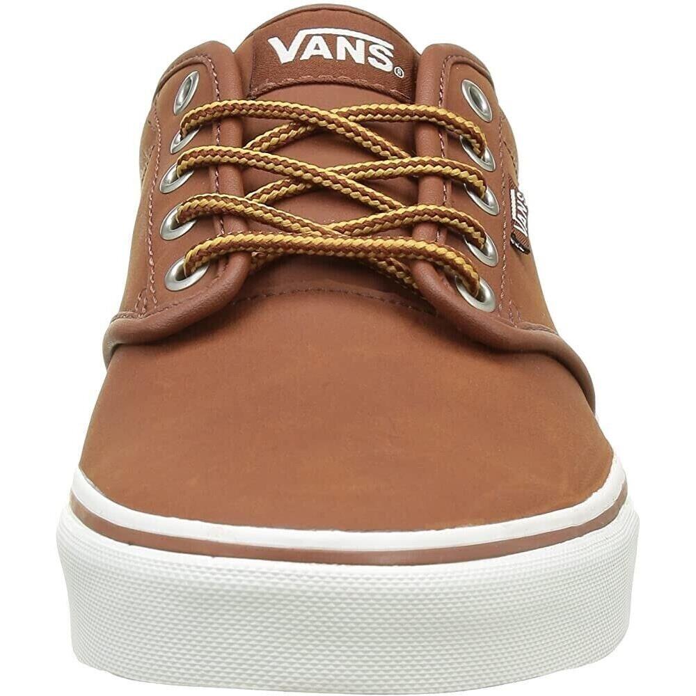 Vans Men`s Atwood Vn0A327LLYV Sneakers - Color: Leather Brown/mashmallow MN 8.5 - Brown