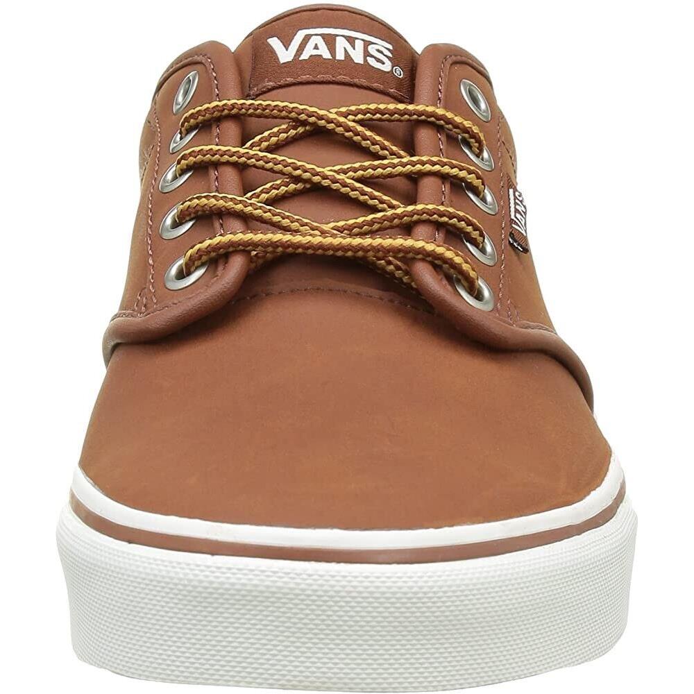 Size 12 - Vans Men`s Atwood Vn-0tuy187 Sneakers - Color: Leather Brown - Brown