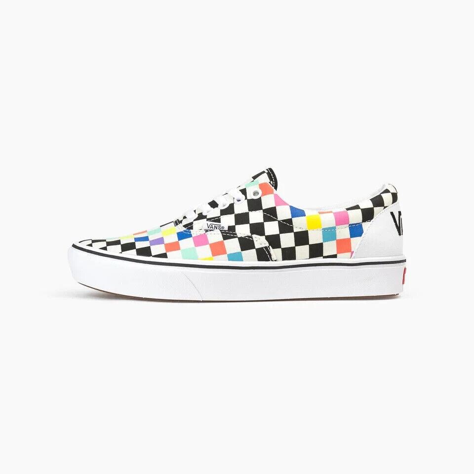 Vans x Moma Comfycush Era VN0A3WM91PJ1 White Multi Checkerboard Shoes 4.5 CAT126 - White