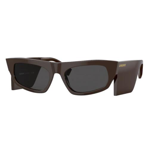 Burberry Palmer BE4385 403787 Sunglasses Women`s Brown/dark Grey Oval Shape 55mm