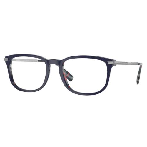 Burberry Cedric BE2369 3956 Eyeglasses Men`s Top Blue/navy Check 56mm