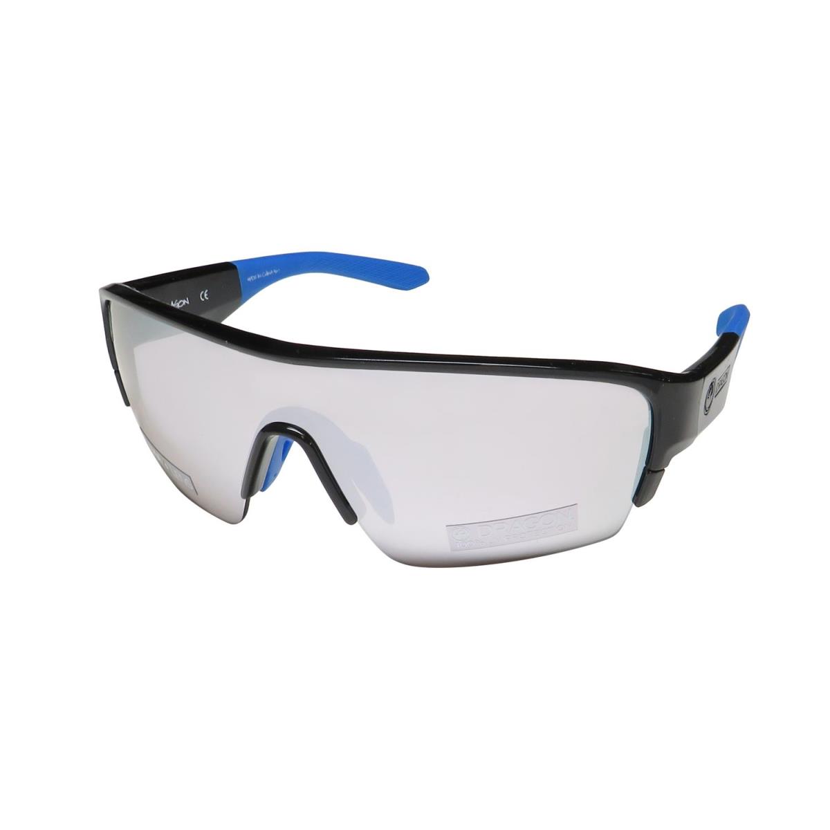 Dragon Tracer X LL Shield/wrap Shape Lenses Uv/uvb Protection Sunglasses Black Frame