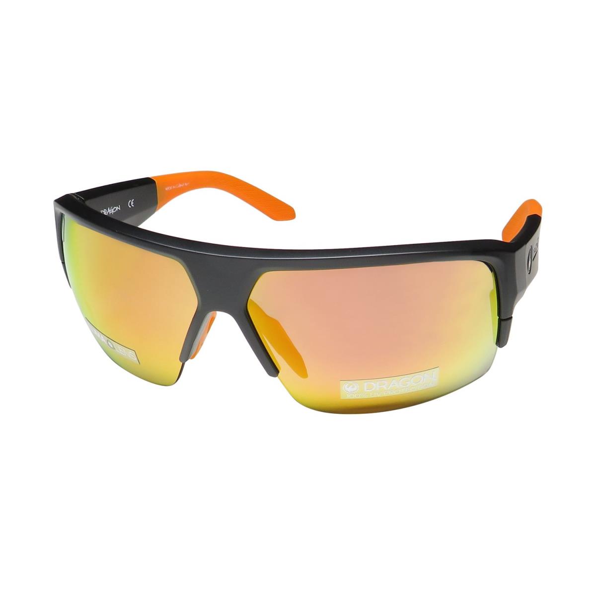 Dragon Ridge X LL Extra Set OF Lenses Included Uv/uvb Protection Sunglasses Matte Black / Orange