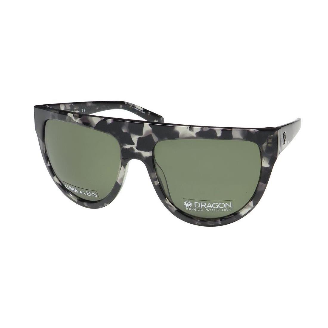 Dragon Dusk LL Sunglasses Black Unisex 58-17-140 Full-rim Plastic Oversized