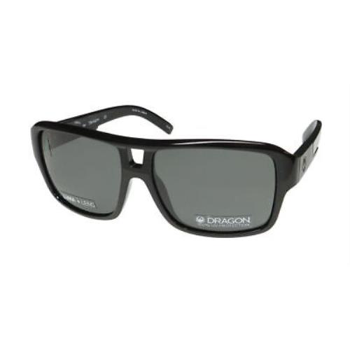 Dragon The Jam Small Sunglasses Full-rim Shield 58-14-130 Plastic 001 Black