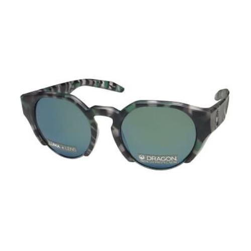 Dragon Compass LL Ion Sunglasses Round Plastic Full-rim Green 342 Womens