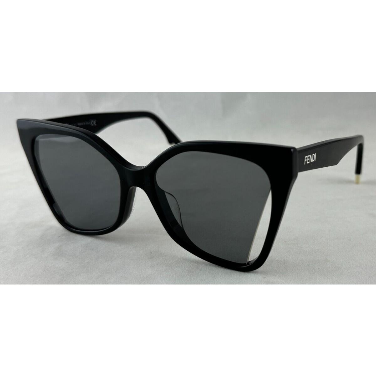 Fendi FE40010U FE 40010U 01A Black Sunglasses 55-16-145