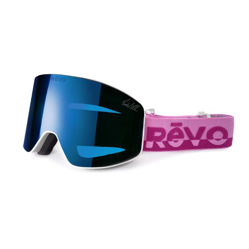 Revo Bode Miller No. 3 Metallic White Polarized Blue Water Goggles 7030 09 Pbl
