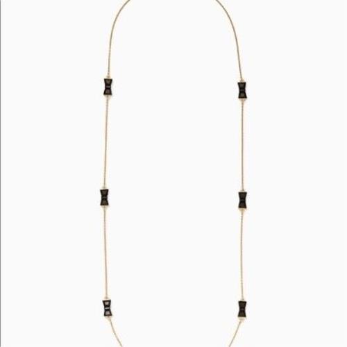 Kate Spade Jackpot Jewels Scatter Necklace Gold/black NWT$98