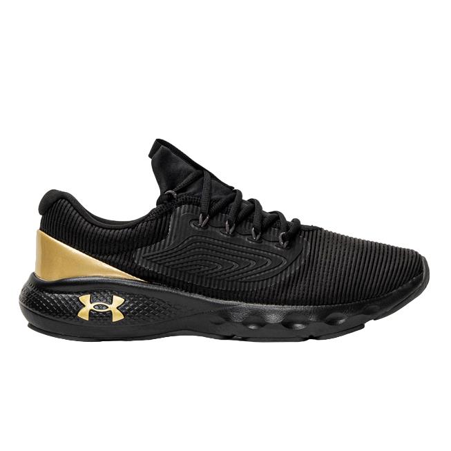 Under Amour Mens Tennis Shoe Black/gold UA Charged Vantage 2 VM 3025357-001