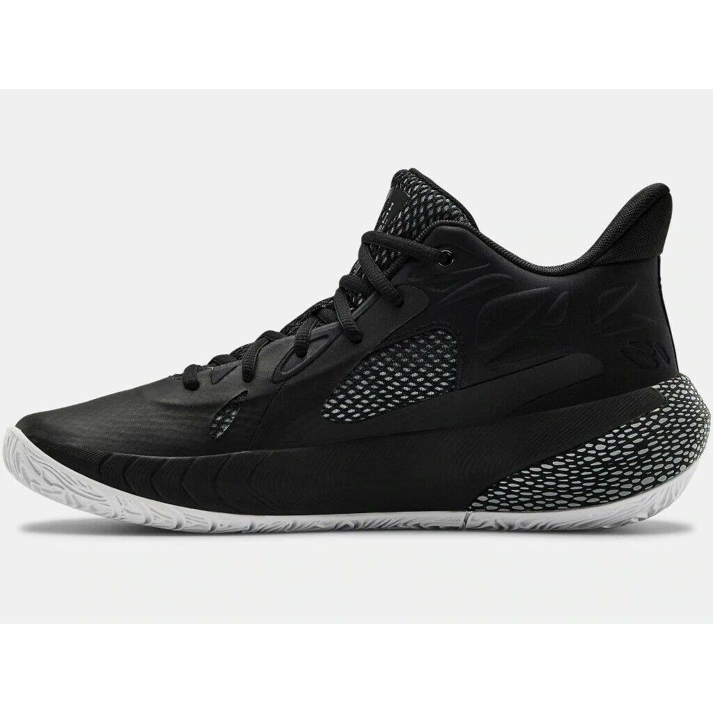 Under Armour Men`s Hovr Havoc 3 Basketball Shoes Black/White