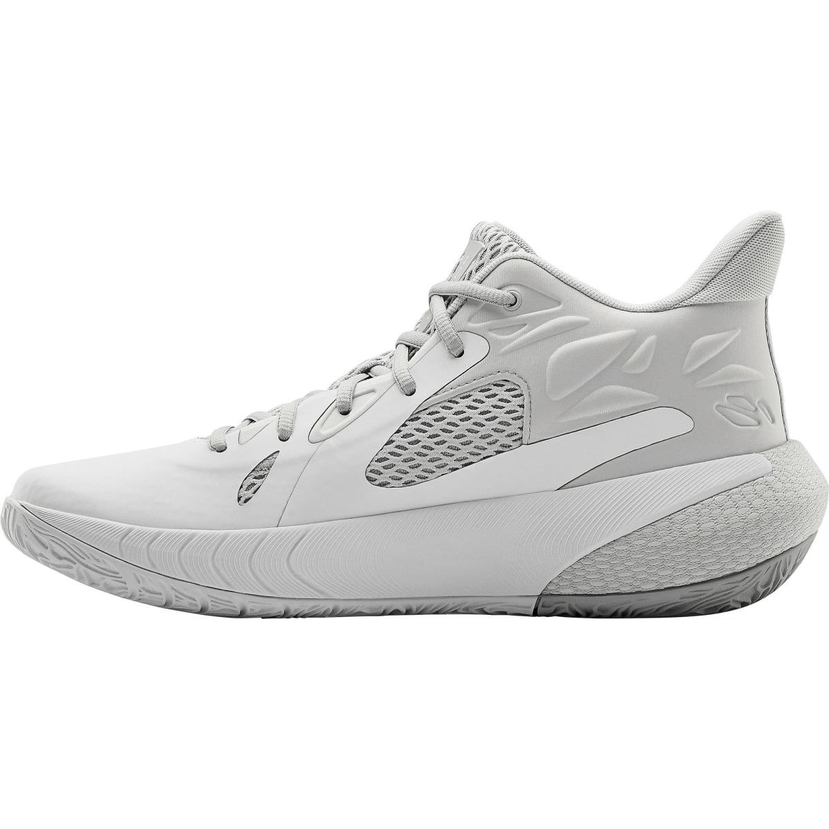 Under Armour Men`s Hovr Havoc 3 Basketball Shoes White (102)/Halo Gray