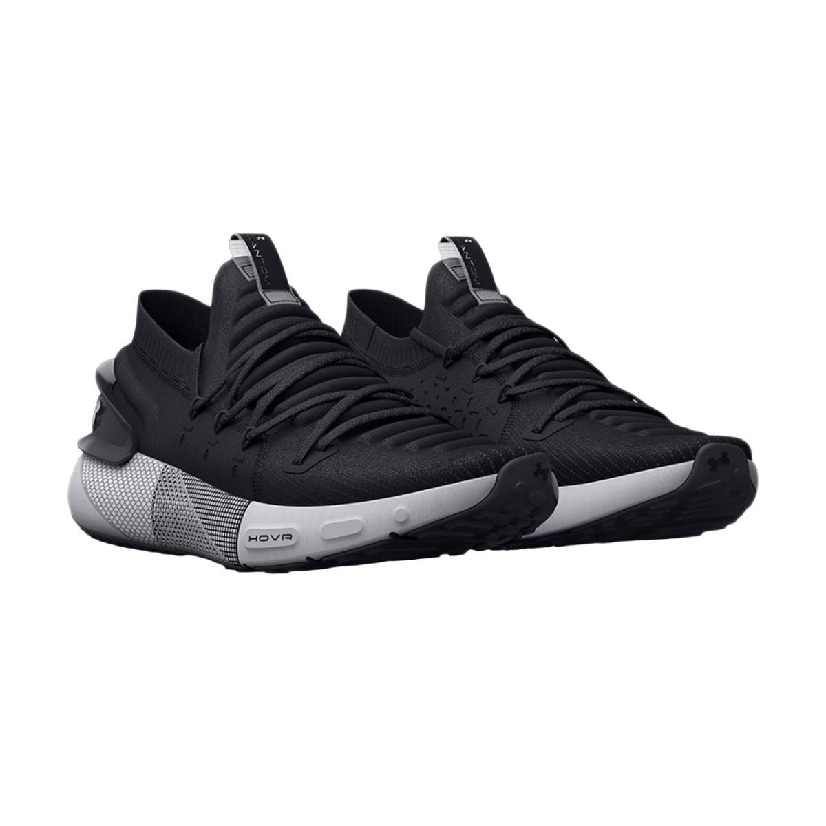 Under Armour Mens Tennis Shoe Black/white UA Hovr Phantom 3 3025516-003