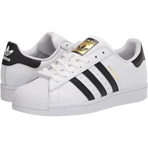 Adidas Originals Men`s Superstar Sneakers White/shadow Navy Size: 19 M US - White/Shadow Navy