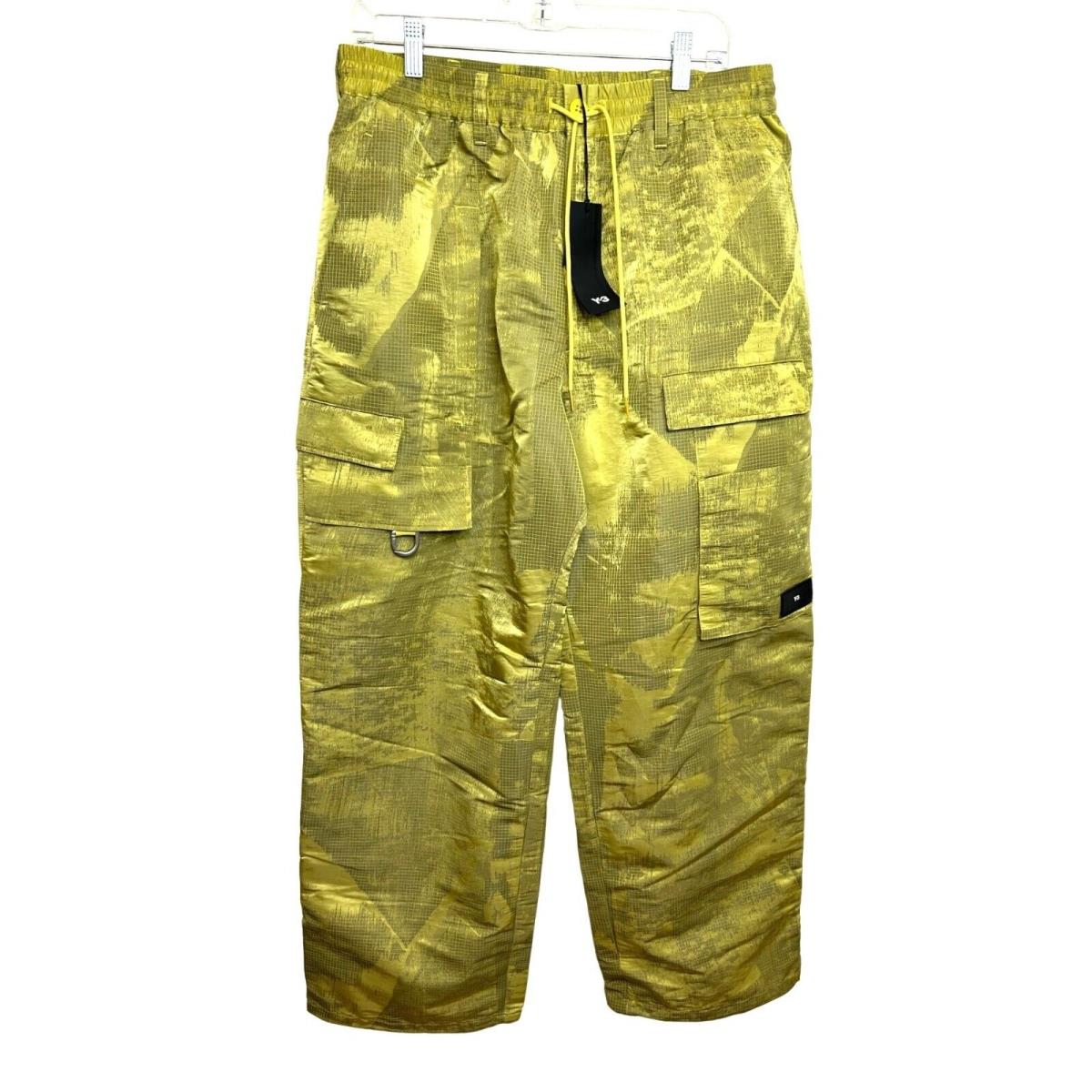 Adidas Y-3 Yamamoto Men s Pants L Jacquard Ripstop IP7935 Yellow Black Loose Fit