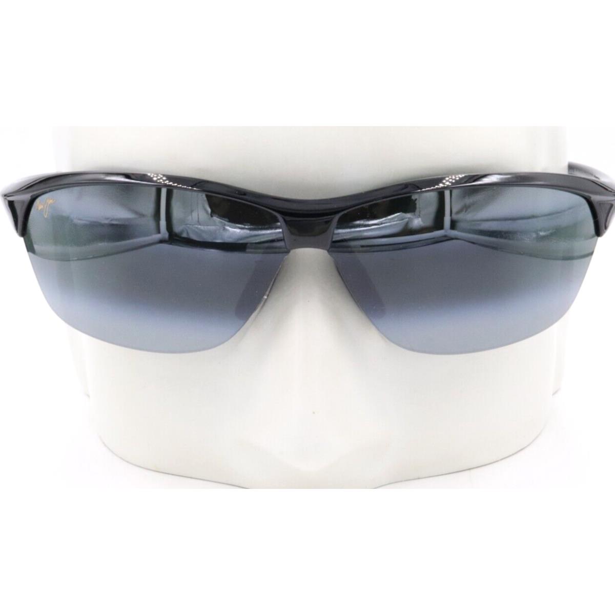 Maui Jim Hot Sands Gloss Black Gray Polarized Sunglasses 426-02