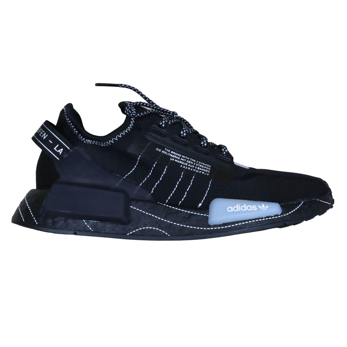 Size 5 - Adidas Nmd R1 V2 J Black - Black