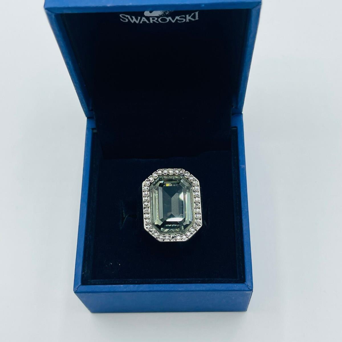 Swarovski Meteor Vintage-inspired Black Diamond Studded Ring