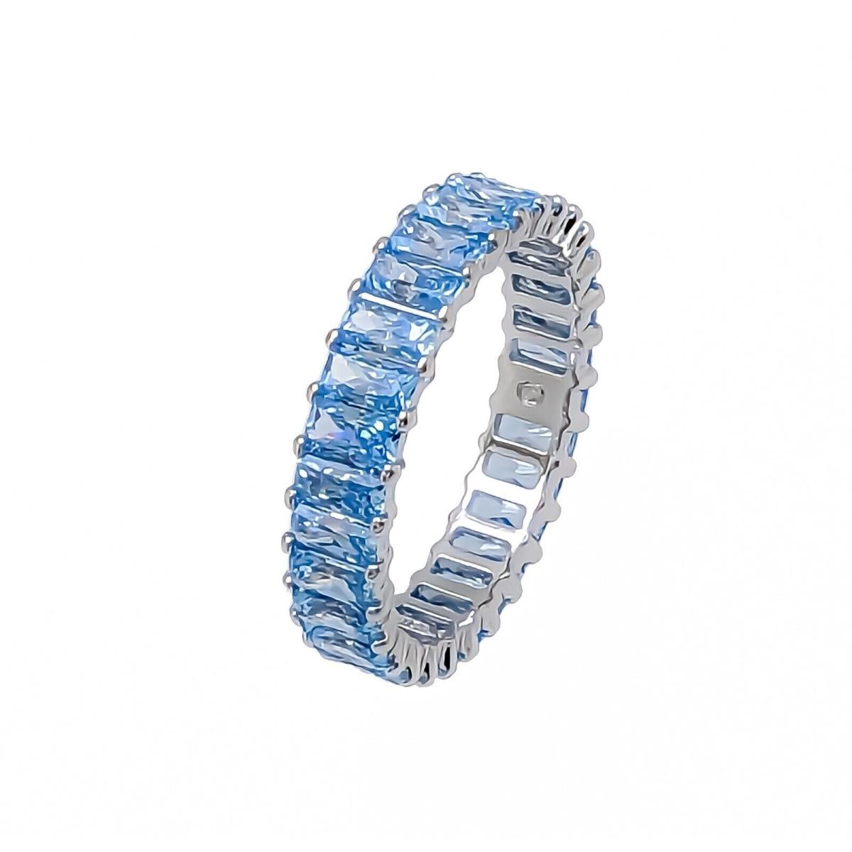in Gift Box Swarovski Blue Crystal Matrix Cocktail Ring 5661910 5661911