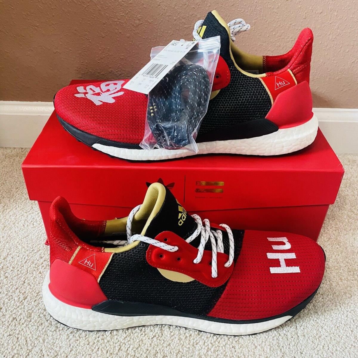 Adidas Pharrell Williams x Solar Hu Glide Cny Shoes EE8701 Men`s Size 10.5