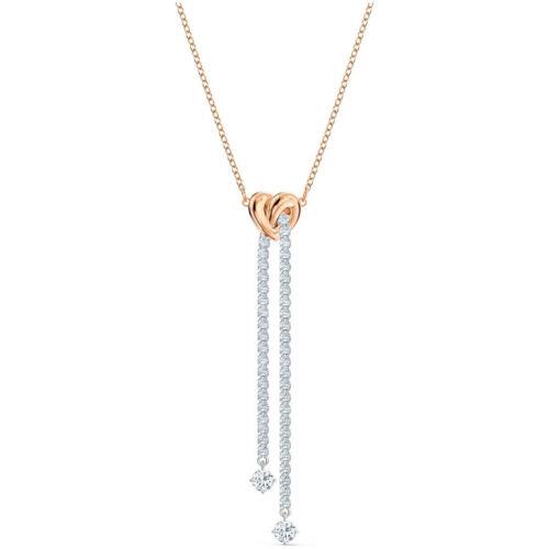 Swarovski Women`s Necklace Lifelong Heart Rose Gold and Silver Tone 5517952