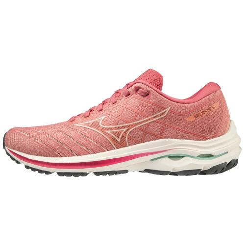 Mizuno Womens Mizuno Wave Inspire 18 Running Shoes Rosette Size 8/100%AUTHENTIC - Pink