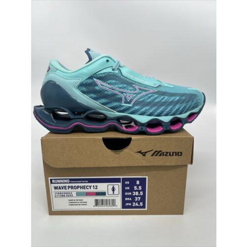 Mizuno Prophecy 12 Women Size 8 Color Blue Pink Made In Vietnam -4113885Z5Z