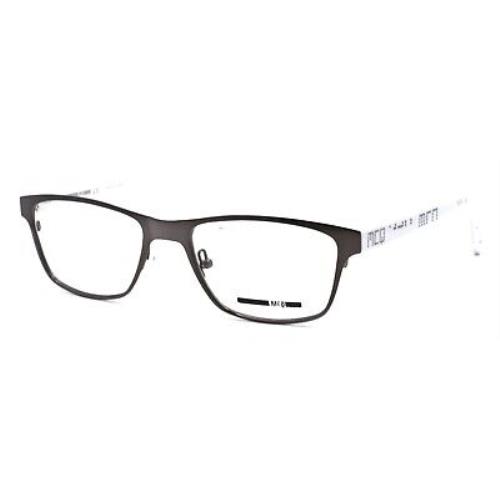 Mcq Alexander Mcqueen MQ0050O 003 Unisex Eyeglasses 53-18-150 Ruthenium / White