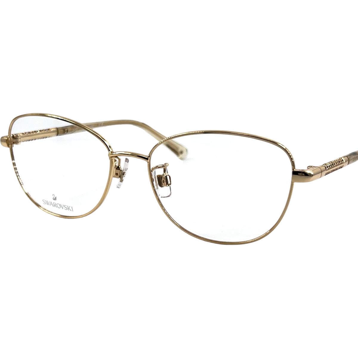 Swarovski SK5386-H Women`s Metal Eyeglass Frame 030 Shiny Deep Gold 54-16 W/case