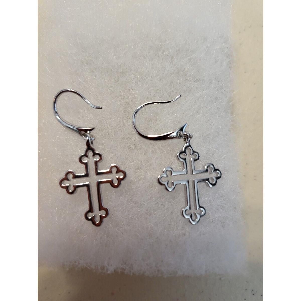 Swarovski Elements Cross Earings